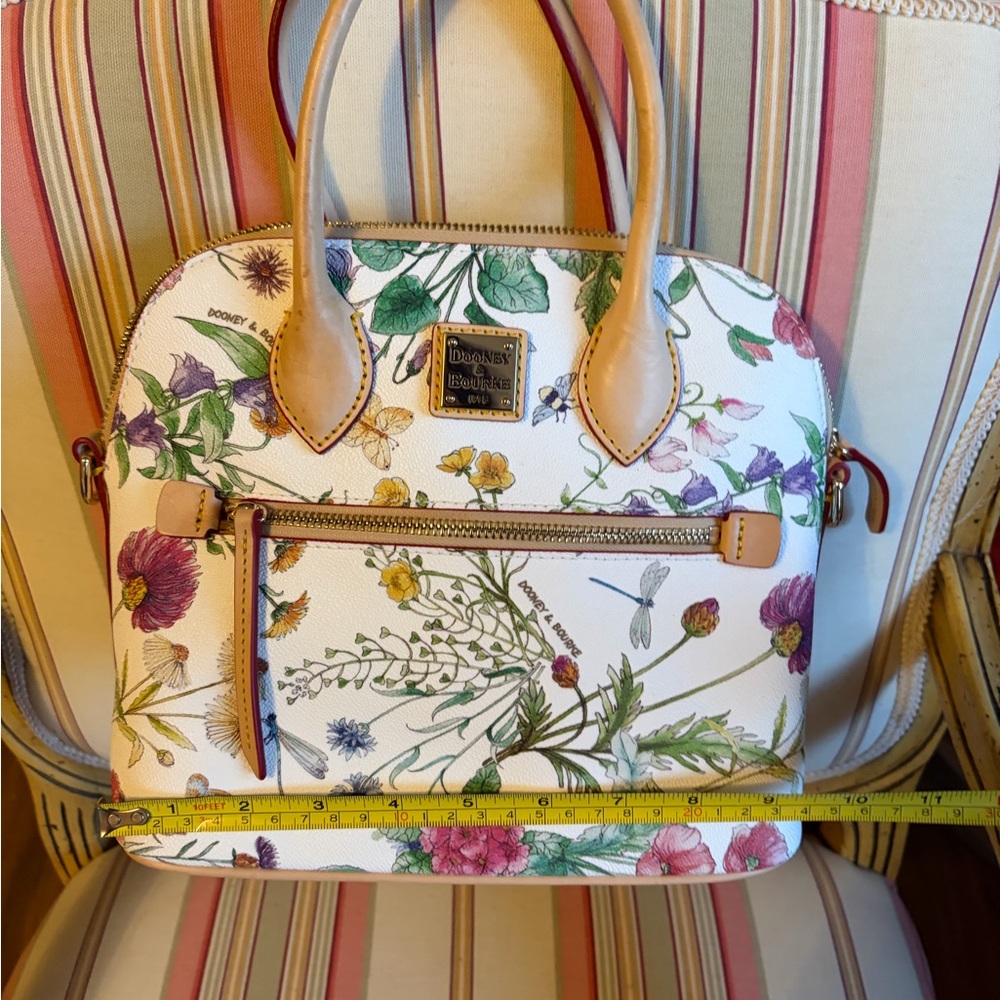 Dooney & Bourke Botanical Series Floral Domed Satchel NWOT - Picture 4 of 6